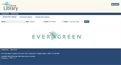 Desktop Screenshot of evergreen.thecenterweb.org