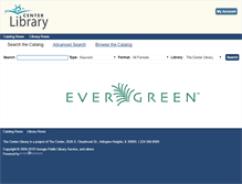 Tablet Screenshot of evergreen.thecenterweb.org