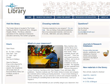 Tablet Screenshot of library.thecenterweb.org